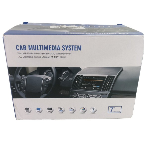 Unbranded Other - Car Multimedia System 7 Inch Display, 16:9 TFT Digital Touch Screen, MP5/4/3 USB